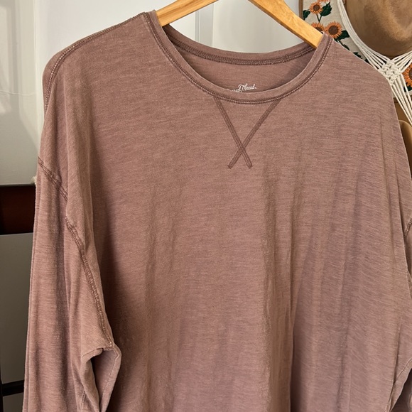 Universal Thread XL Tan Brown Long Sleeve Casual Loungewear Top - Picture 3 of 6
